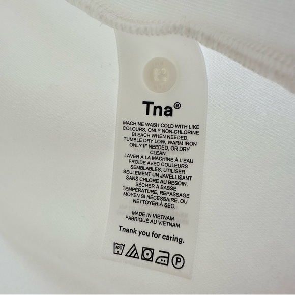 Aritzia Tna Newcastle Shirt Terrycloth polo button down short sleeve - Picture 7 of 10